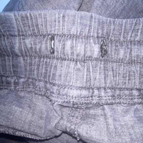 Prana Mantra Women's Gray Hemp Cotton Jogger Pants Large Elastic Waist Comfort - Picture 6 of 8